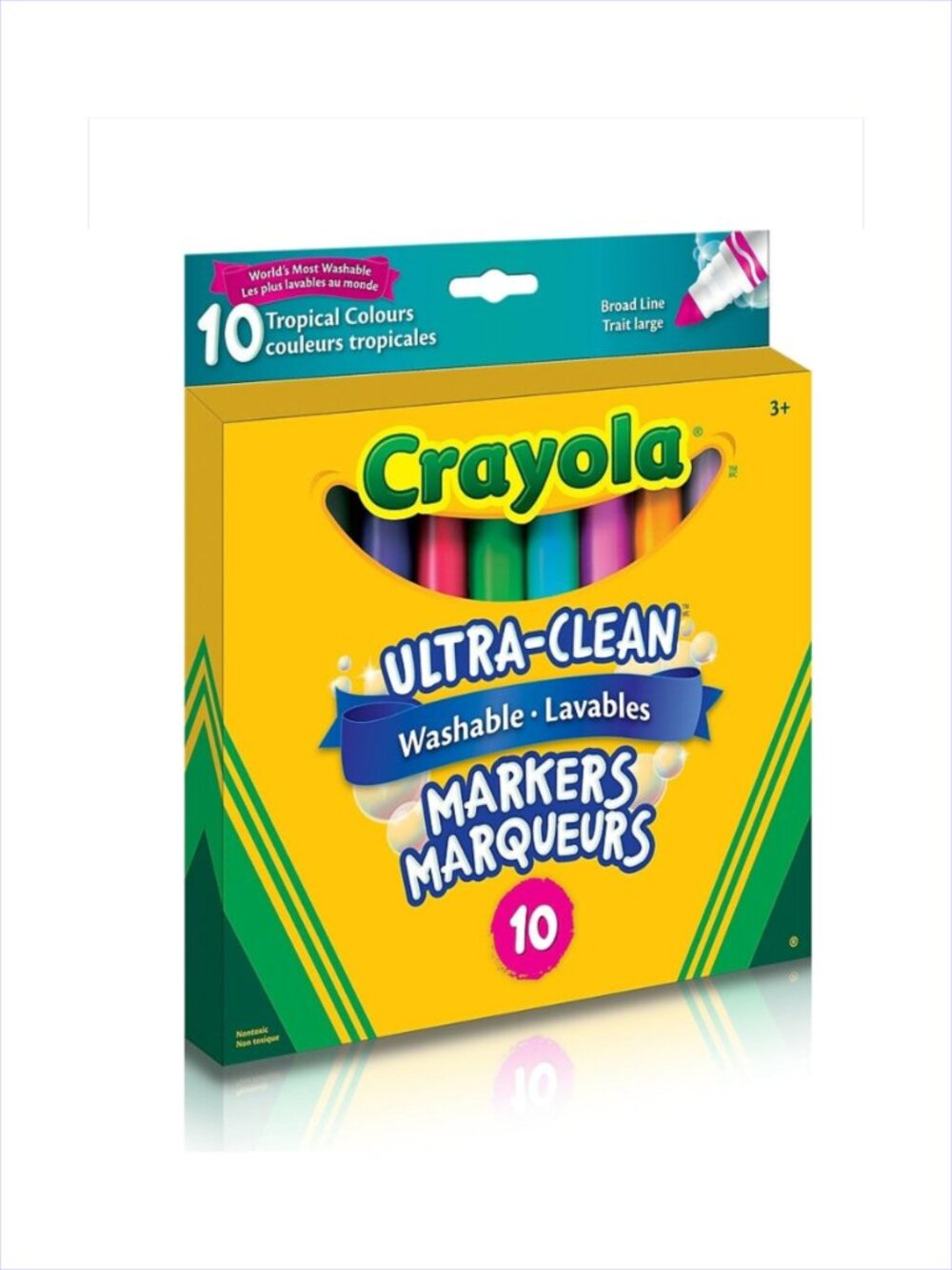 Crayola Washable Broad Line Markers Tropical Colours New in Box Add-On Item